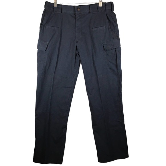 5.11 Tactical Other - 5.11 Tactical Pants Men Blue Size 34 Cargo Ripstop Utility Outdoors Pockets